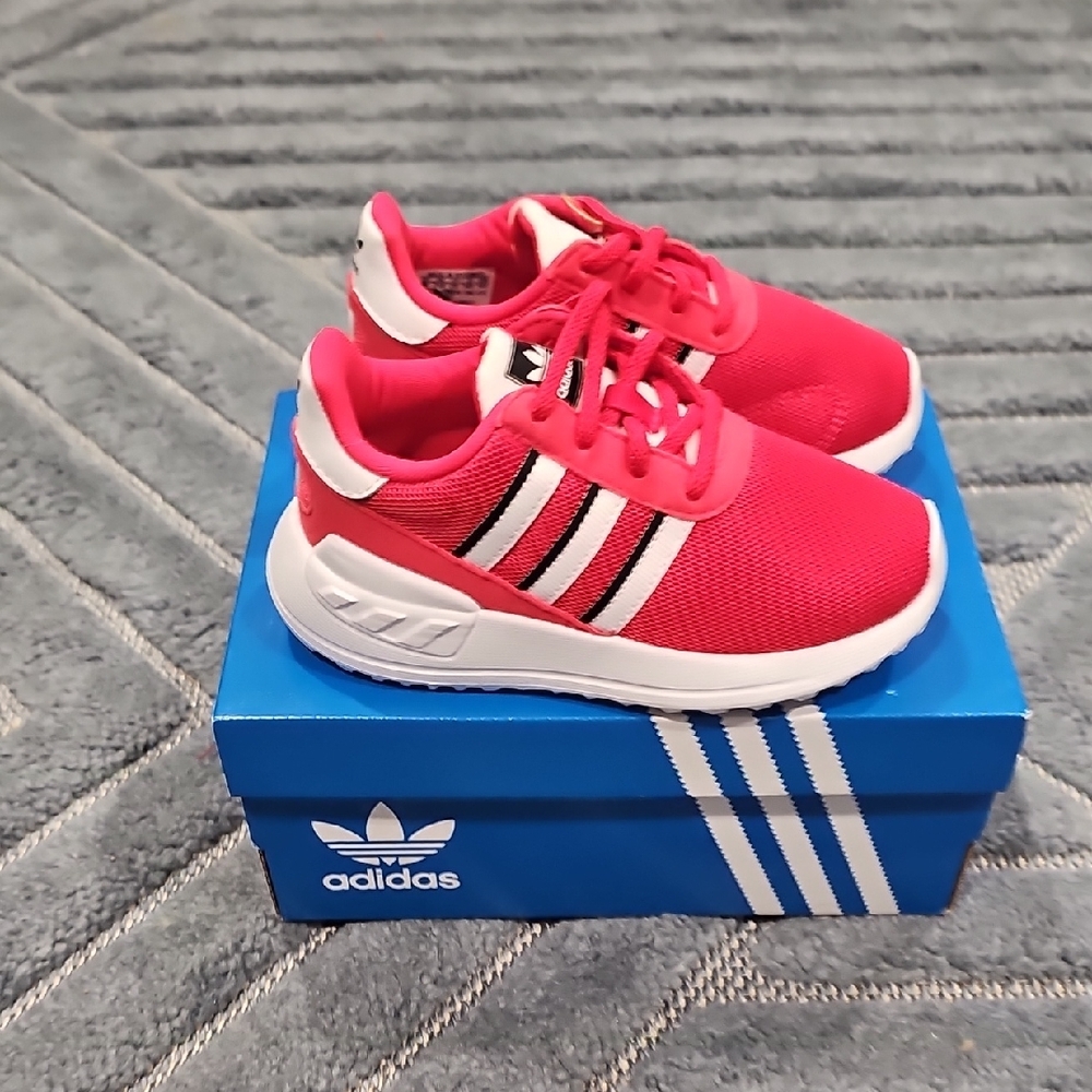 Adidas Kids Pink/Red Sneakers
